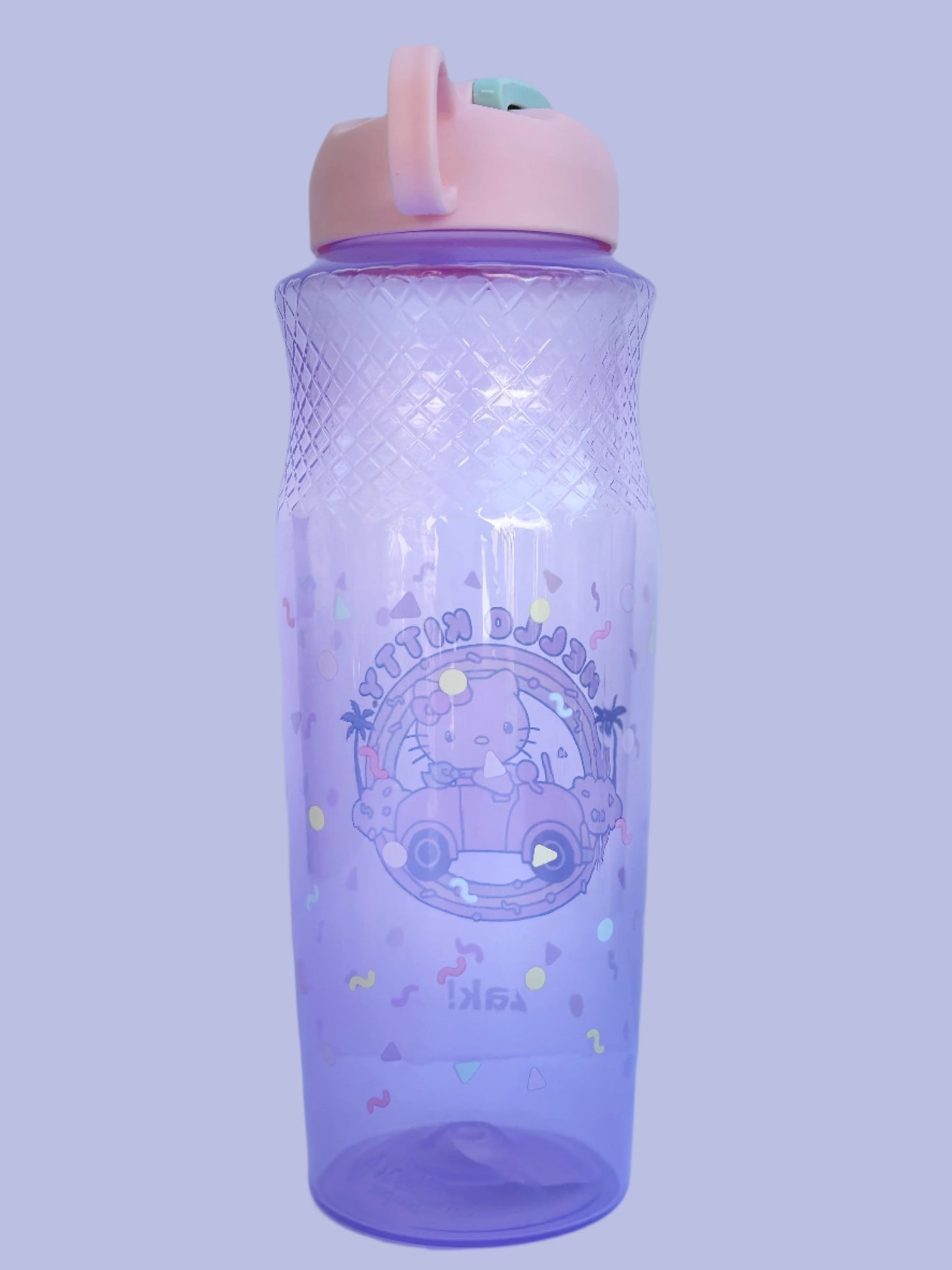 Hello Kitty Confetti Car Plastic Water Bottle