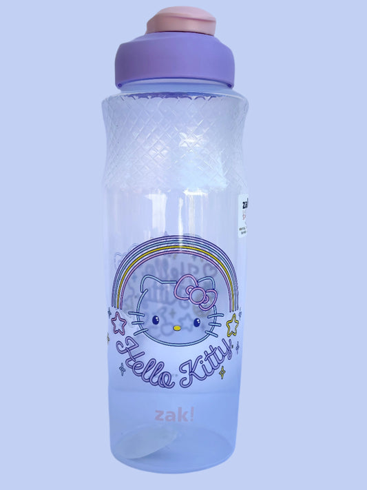 Hello Kitty Retro Rainbow Plastic Water Bottle