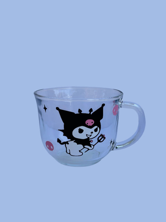 Devilish Kuromi Glass Mug