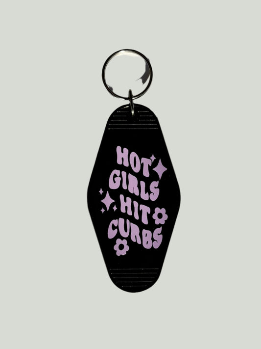 HOT Girls Hit Curbs Keychain