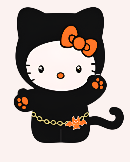 Halloween Kitty Decal